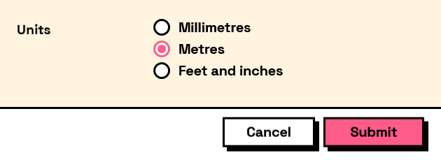 Input.RadioButtons form
